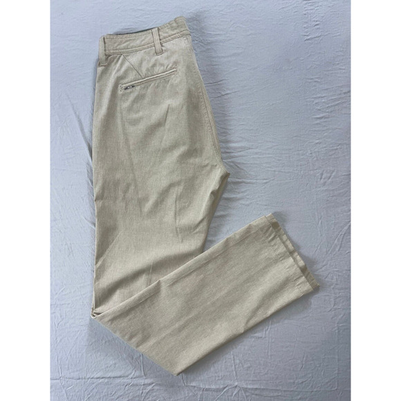 Linksoul Flat Front Slim Fit Lightweight Poly-Cotton Chino Golf Pants. 30X31 EUC - Picture 2 of 9